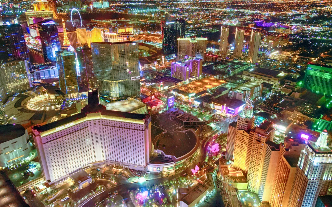 neon lights view Las Vegas, Nevada